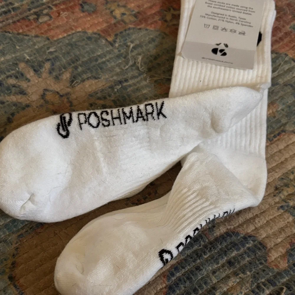 Women's White Crew Socks - Cushioned Comfort